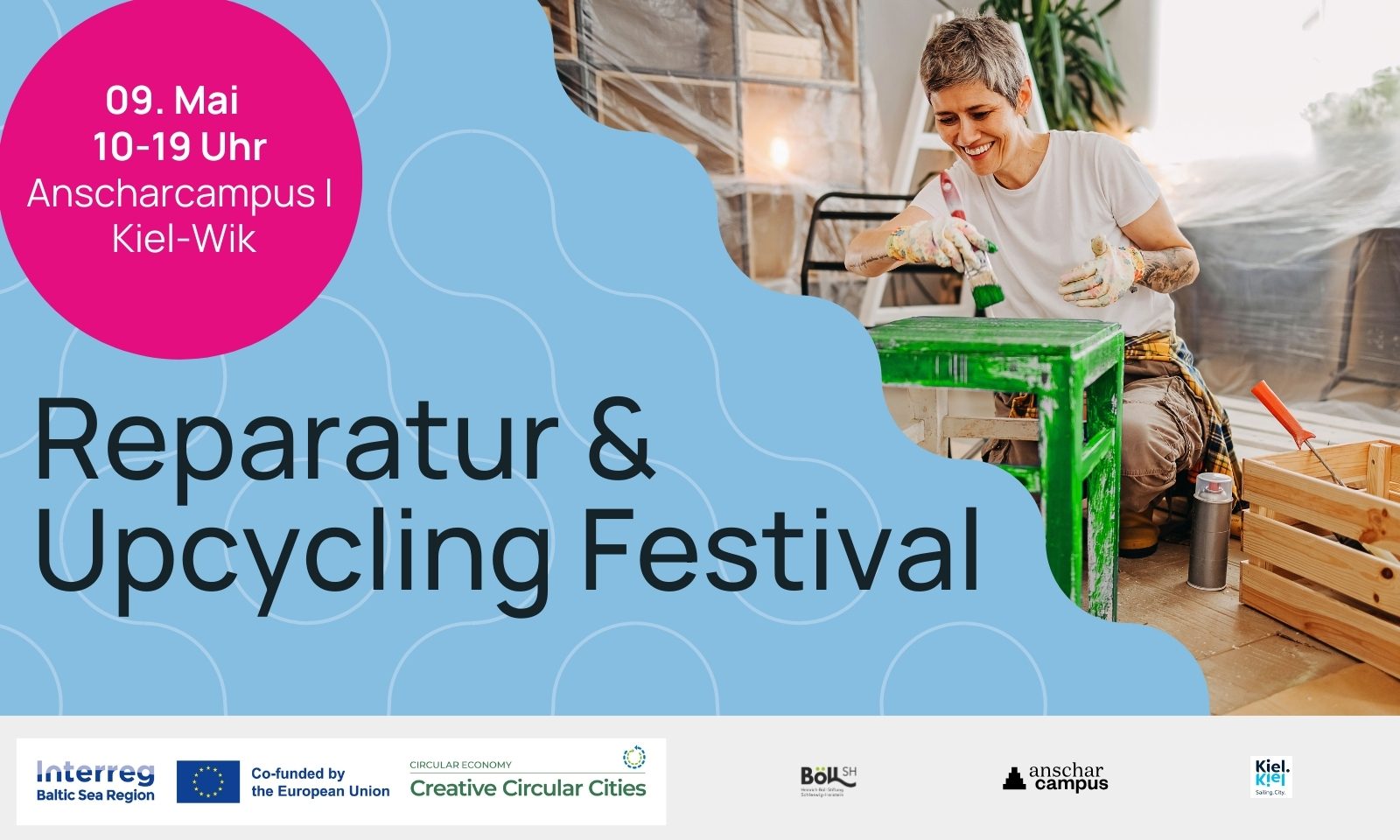 Reparatur- und Upcycling- Festival im Anscharpark in Kiel – Gemeinsam Altes neu gestalten! - PANK